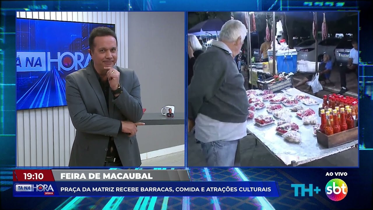 Reportagem sobre a Feira de Macaubal na Praça da Matriz